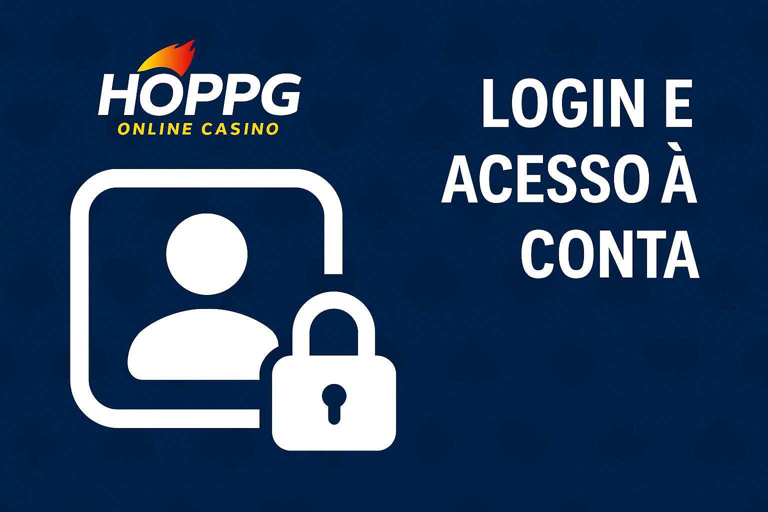 Criar uma nova Conta no plataforma HOPPG